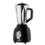 Blender Electric 3 in 1, Multifunctional, 350W, 3 Accesorii de 1.5l, 1l, 0.8l, Otel Inoxidabil, Negru-Argintiu