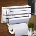 Dispenser 3 în 1 Triplu pentru Bucătărie, pentru Hârtie și Folie, Organizator - imagine 3