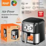 Friteuza cu Aer Cald Air Fryer RAF R.5329 1600 W Capacitate 6.8 Litri Vizor din Sticla Negru-Inox - imagine 5