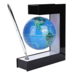 Glob Pământesc Magnetic Plutitor cu Iluminare LED, Formă C, cu Pix – 17.3 cm x 19.5 cm x 5 cm - imagine 2