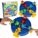 Joc cu Broscuțe, Plastic, 26 Bile, 3 Ani, Multicolor - imagine 3