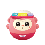 Jucărie Interactivă, Maimuța Roly cu Proiector și Melodii, Roz, 12 cm