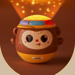 Jucărie Interactivă, Maimuța Roly cu Proiector și Melodii, Roz, 12 cm - imagine 3