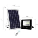 Proiector Solar de 120W, Lampă Încărcare Solară Jortan, Rezistent la Apă - imagine 2