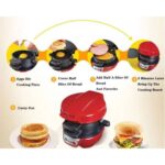 RAF Burger Maker R.666, 600W, Rosu - imagine 4
