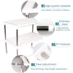 Raft Extensibil pentru Bucătărie cu Două Straturi – Suport Multifuncțional pentru Depozitare Vase Sub Chiuvetă, Reglabil - imagine 3