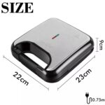 SONIFER SF-6078 Mini Plăcuță Electrică pentru Sandviciuri, 220V, 2 Felii, Ideală pentru Mic Dejun - imagine 3