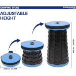 Scaun Pliabil și Portabil, Retractabil, Telescopic, pentru Exterior - imagine 2
