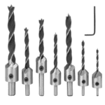 Set Burghie pentru Lemn cu Pregăurire JIN-1006, 7 Piese - imagine 2