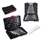 Set Chei Combinat cu Clicket, 12 Piese, Kraft&Dele KD11304, 8-19MM - imagine 3