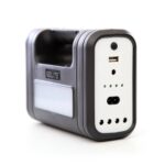 Sistem Solar cu Panou Solar, 3 Becuri Incluse LED SMD, 3 x Lămpi, Încărcare Solară, Încărcare Dispozitive USB 5V, Negru - imagine 4