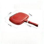 Tigaie Grill Dubla Marmorata, Antiaderenta, 34 cm - imagine 2