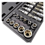 Trusă 29 Piese Chei Tubulare Torx și Capete Biți Torx - imagine 2