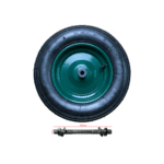 Roată Roabă Pneumatică 350-8 cu Ax de 160x12,5mm Inclus în Set - imagine 4