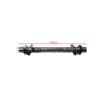 Roată Roabă Pneumatică 350-8 cu Ax de 160x12,5mm Inclus în Set - imagine 3