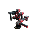 Trusa 4 piese German Meister 3 Acumulatori 36V 8Ah, Brushless, Autofiletanta, Polizor unghiular, Rotopercutor, Pistol de impact - imagine 4