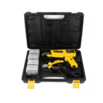 Trusă Multifuncțională pentru Lipit Plastic la Cald, cu 400 Capse, Clește și Cutter, Culoare Galben