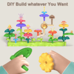 Jucărie DIY pentru Fete – Puzzle cu Blocuri de Construcție pentru Grădină - imagine 2