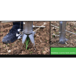 Plantator profesional pentru răsaduri, din inox, cu 2 mânere ergonomice - imagine 4
