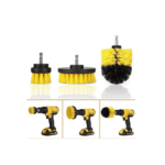 Set 3 perii de curățare cu adaptor pentru bormașină - imagine 3