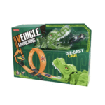 Set Jucărie Interactivă cu Dinozauri și Lansează Mașini