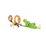 Set Jucărie Interactivă cu Dinozauri și Lansează Mașini - imagine 2