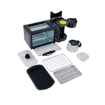 Aparat Multifuncțional 3 în 1 Mic Dejun – Cuptor, Grill și Cafetieră, 12L, 2800W, Inox, Capac Inclus - imagine 3