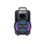 Boxă Portabilă ZQS-8166 cu Microfon, 60W PMPO, Bluetooth/FM/USB, Acumulator 3000mAh - imagine 3