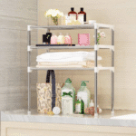 Etajeră cu 3 rafturi, multifuncțională, pentru bucătărie sau baie – Multi Storage Rack, 60x30x65 cm - imagine 4