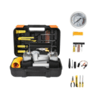 Kit Pană Auto, Compresor Auto Cu 2 Cilindri, 12V, Metalic, Plus Accesorii Pană - imagine 3
