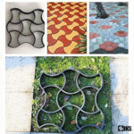 Matriță Tip Șablon Cu Contur SIKS Pentru Turnat Pavaj Din Beton Amprentat Sau Piatră Decorativă, Formă Imitație Naturală, Stampă Model 7, Plastic, Dimensiuni 49.5 x 4.5 x 49.5 cm - imagine 6