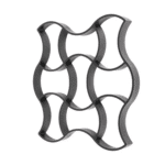 Matriță Tip Șablon Cu Contur SIKS Pentru Turnat Pavaj Din Beton Amprentat Sau Piatră Decorativă, Formă Imitație Naturală, Stampă Model 7, Plastic, Dimensiuni 49.5 x 4.5 x 49.5 cm - imagine 3
