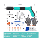 Pistol De Cuie Manual, Unealtă Pentru Fixarea Cuielor Și Bolțurilor În Beton, Lemn, Fier, Perete, Tavan, Pardoseală, De 35 cm, Cu 50 Cuie Rotunde Incluse, 3 Trepte De Putere, În Geantă De Transport Și Depozitare - imagine 4