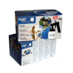 Pistol de Vopsit Electric 650W, Rezervor 800 ml, Negru/Albastru - imagine 4
