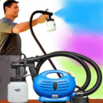 Pistol de Vopsit Electric 650W, Rezervor 800 ml, Negru/Albastru - imagine 3