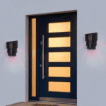 Set 6 Lămpi Solare Decorative de Perete Tip Bambus, Alb Cald/Colorat - imagine 6