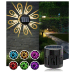 Set 6 Lămpi Solare de Perete Efect Floral, RGB (Colorate)