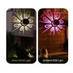 Set 6 Lămpi Solare de Perete Efect Floral, RGB (Colorate) - imagine 2