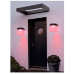 Set 6 Lămpi Solare de Perete Tip Felinar RGB (Color), Iluminare Decorativă - imagine 2