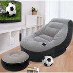 Set Fotoliu Gonflabil Cu Taburet Suport Picioare Pentru Exterior Și Interior - imagine 2