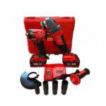 Set German Meister - Mașină Cu Impact + Polizor / Flex, Cu 2 Acumulatori 36V 8Ah, + 4 Tubulare
