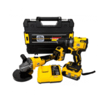 Trusa German Meister – Polizor unghiular + Autofiletantă cu 2 acumulatori 128V, 8Ah,