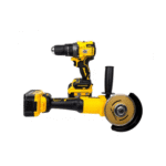Trusa German Meister – Polizor unghiular + Autofiletantă cu 2 acumulatori 128V, 8Ah, - imagine 2
