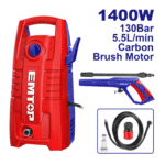Aparat de Spălat cu Presiune EMTOP EHPW1401, 1400W, 130 bar, 5.5 L/min, Motor cu Perii, Furtun 5m
