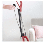 Aspirator vertical 2 în 1 Rosberg, 600W, 800 ml, sistem ciclonic, filtru HEPA lavabil, fără sac, roșu - imagine 4