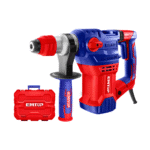 Ciocan Rotopercutor Electric EMTOP ERHRP1502, 1500W, 5.5J, SDS Plus, Anti-Vibrații, Accesorii Incluse, Cutie de Transport