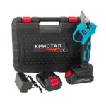 Foarfecă electrică pentru vie și grădină, DDT-CRISTAL, 21V, 500W, 2 acumulatori, 2000mAh, cutie transport