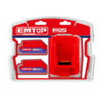 Mașină De Găurit Și Înșurubat Cu 2 Acumulatori 2.0 Ah, 55 Accesorii, Cutie De Transport – ECDL200528, EMTOP - imagine 6