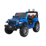 Mașinuță electrică pentru copii SPEED 2.0 – 4x4, albastră, 180W, roți EVA, scaun din piele ECO, LED, telecomandă 2,4 GHz, 12V 7Ah