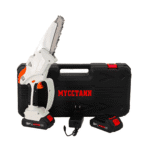 Mini drujbă cu 2 acumulatori DDT-MUSTANGG, 21V, 2Ah, model nou, lamă & lanț 6”